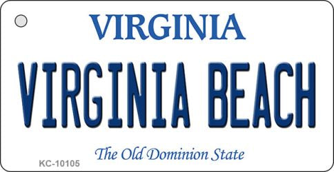 Virginia Beach Virginia State License Plate Tag Novelty Key Chain KC-10105