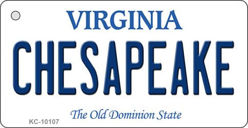 Chesapeake Virginia State License Plate Tag Novelty Key Chain KC-10107