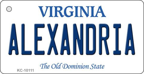 Alexandria Virginia State License Plate Tag Key Chain KC-10111