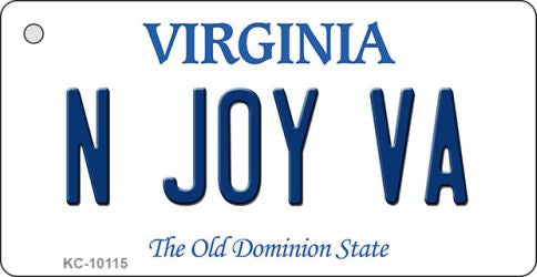 N Joy VA Virginia State License Plate Tag Key Chain KC-10115