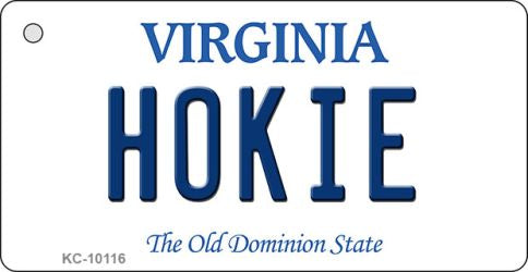 Hokie Virginia State License Plate Tag Key Chain KC-10116