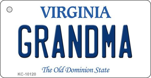 Grandma Virginia State License Plate Tag Key Chain KC-10120