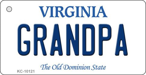 Grandpa Virginia State License Plate Tag Key Chain KC-10121