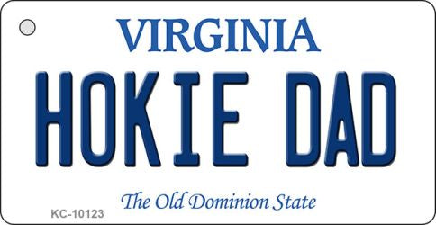 Hokie Dad Virginia State License Plate Tag Key Chain KC-10123