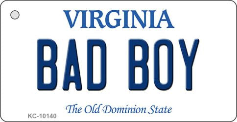 Bad Boy Virginia State License Plate Tag Key Chain KC-10140