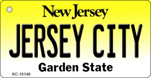 Jersey City New Jersey State License Plate Tag Key Chain KC-10146