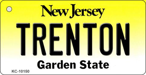 Trenton New Jersey State License Plate Tag Key Chain KC-10150