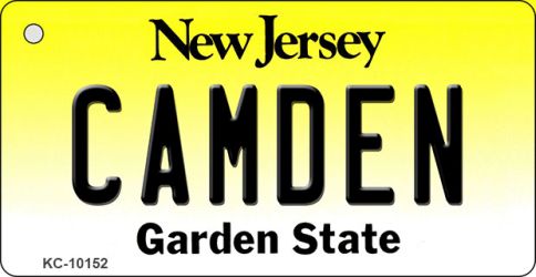Camden New Jersey State License Plate Tag Key Chain KC-10152