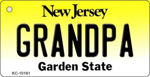 Grandpa New Jersey State License Plate Tag Key Chain KC-10161