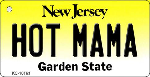 Hot Mama New Jersey State License Plate Tag Key Chain KC-10163