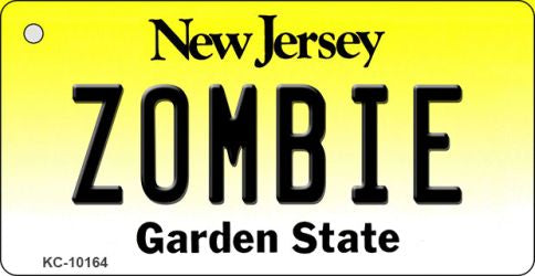 Zombie New Jersey State License Plate Tag Key Chain KC-10164