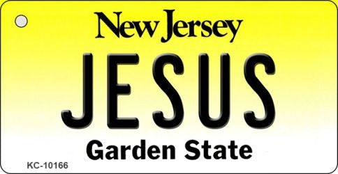 Jesus New Jersey State License Plate Tag Key Chain KC-10166