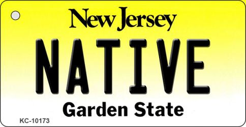 Native New Jersey State License Plate Tag Key Chain KC-10173