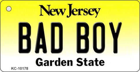 Bad Boy New Jersey State License Plate Tag Key Chain KC-10178