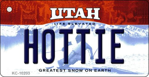 Hottie Utah State License Plate Tag Key Chain KC-10203