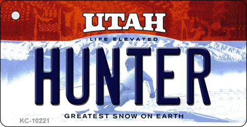 Hunter Utah State License Plate Tag Key Chain KC-10221