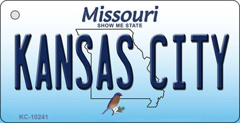 Kansas City Missouri State License Plate Tag Key Chain KC-10241