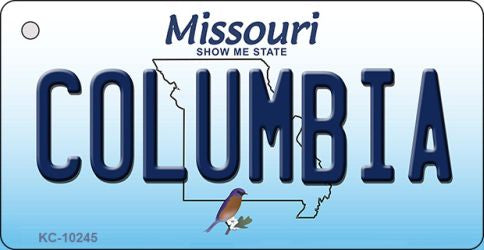Columbia Missouri State License Plate Tag Key Chain KC-10245