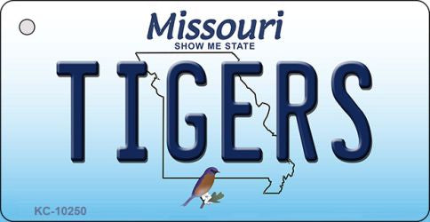 Tigers Missouri State License Plate Tag Key Chain KC-10250