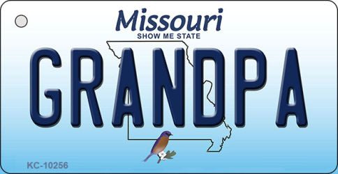 Grandpa Missouri State License Plate Tag Key Chain KC-10256
