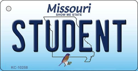 Student Missouri State License Plate Tag Key Chain KC-10258