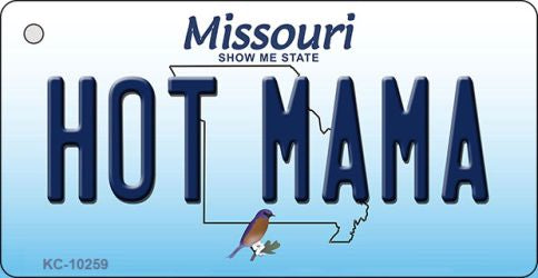 Hot Mama Missouri State License Plate Tag Key Chain KC-10259