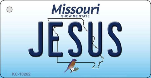 Jesus Missouri State License Plate Tag Key Chain KC-10262