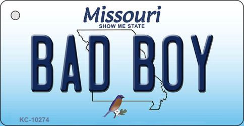 Bad Boy Missouri State License Plate Tag Key Chain KC-10274