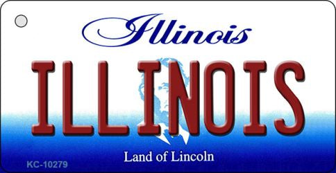 Illinois State License Plate Tag Key Chain KC-10279