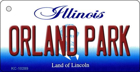 Orland Park Illinois State License Plate Tag Key Chain KC-10289