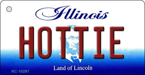 Hottie Illinois State License Plate Tag Key Chain KC-10297