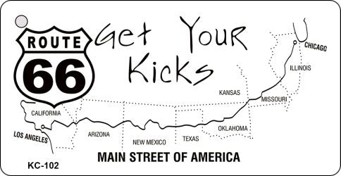 Main Street Route 66 Key Chain KC-102