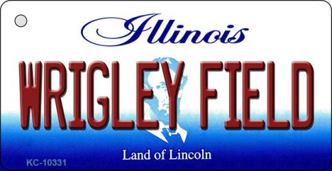 Wrigley Field Illinois State License Plate Tag Key Chain KC-10331