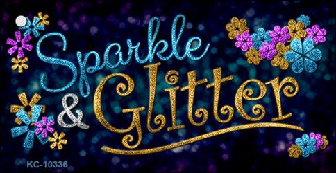 Sparkle And Glitter Novelty Aluminum Key Chain KC-10336