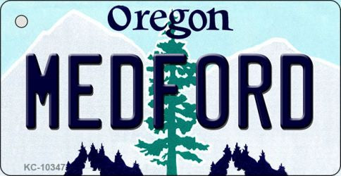 Medford Oregon State License Plate Tag Key Chain KC-10347
