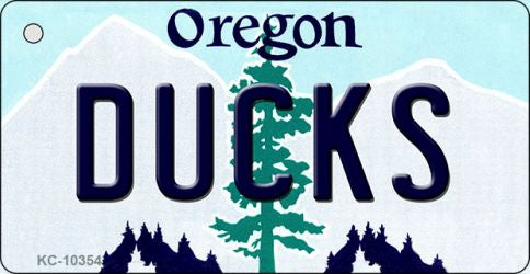 Ducks Oregon State License Plate Tag Key Chain KC-10354