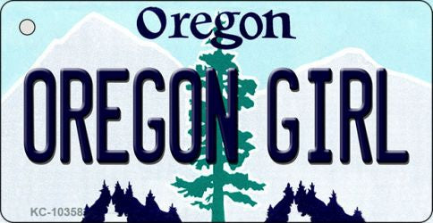 Oregon Girl Oregon State License Plate Tag Key Chain KC-10358