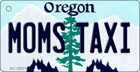 Moms Taxi Oregon State License Plate Tag Key Chain KC-10373