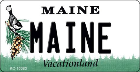 Maine State License Plate Tag Key Chain KC-10383