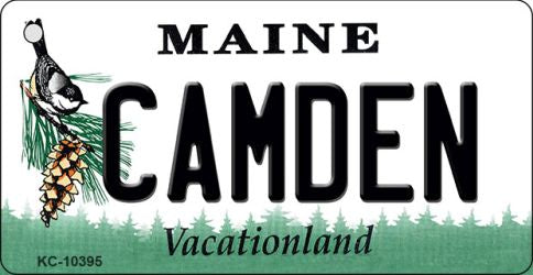 Camden Maine State License Plate Tag Key Chain KC-10395