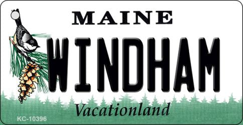 Windham Maine State License Plate Tag Key Chain KC-10396