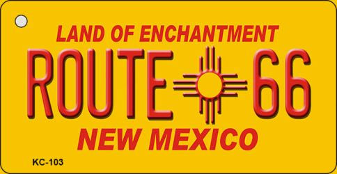 New Mexico Route 66 Novelty Aluminum Key Chain KC-103