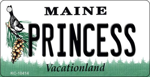Princess Maine State License Plate Tag Key Chain KC-10414