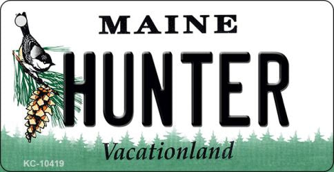 Hunter Maine State License Plate Tag Key Chain KC-10419