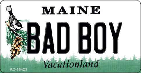 Bad Boy Maine State License Plate Tag Key Chain KC-10421