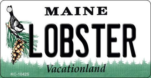 Lobster Maine State License Plate Tag Key Chain KC-10425