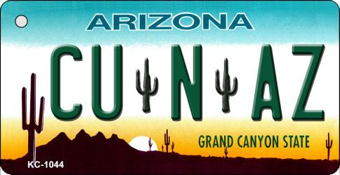 CU N AZ Arizona State License Plate Tag Key Chain KC-1044