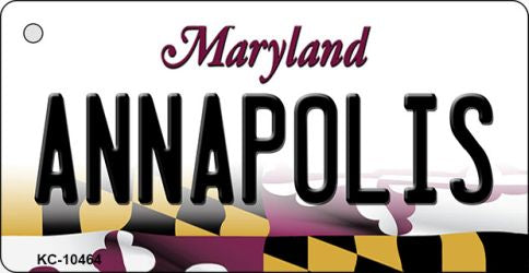 Annapolis Maryland State License Plate Tag Key Chain KC-10464