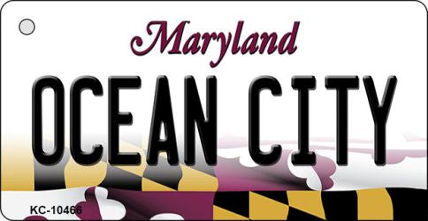 Ocean City Maryland State License Plate Tag Key Chain KC-10466