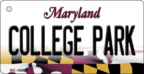 College Park Maryland State License Plate Tag Key Chain KC-10469